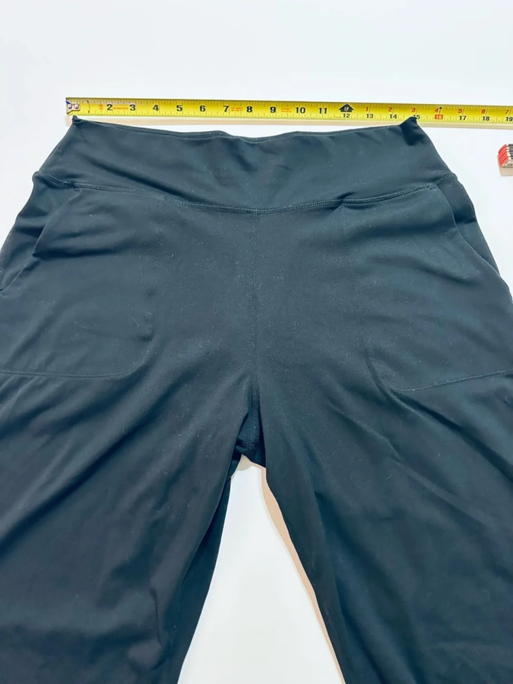 DANSKIN BLACK JOGGERS WOMENS LARGE SOFT STRETCH ATHLEISURE PANTS - Picture 4 of 9